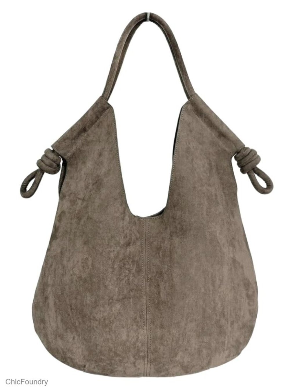 Large Suede Hobo Bags for Women Elegant Tote Shoulder Handbags Purses Satchel